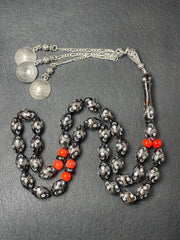 Black coral Prayer Beads يسر بحري